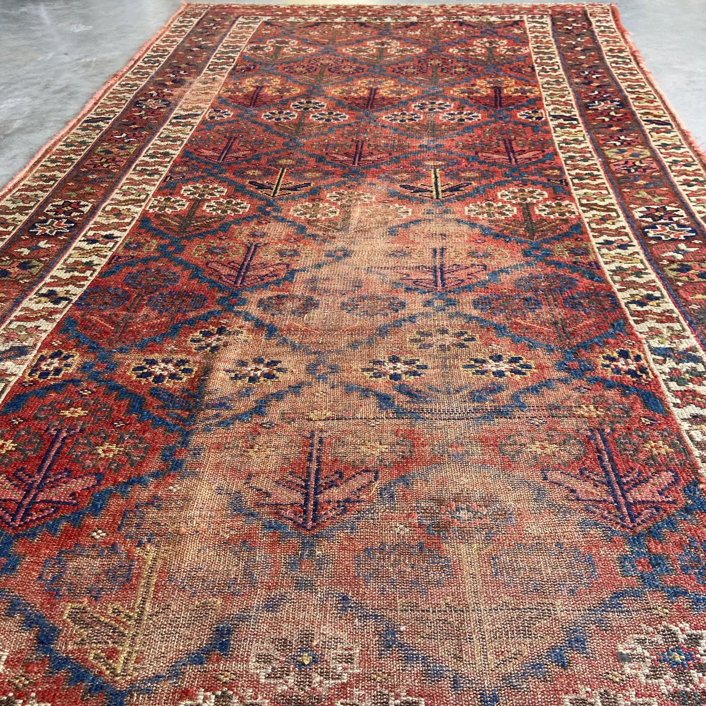 Antique Kurdish Runner #R1020 - 4'8" x 9'7"