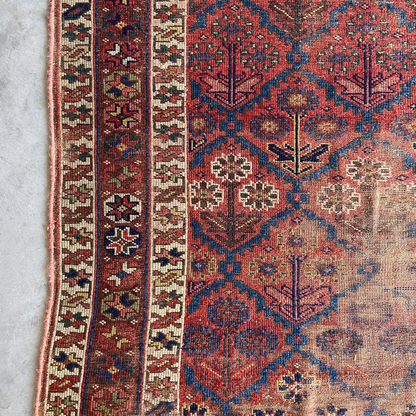 Antique Kurdish Runner #R1020 - 4'8" x 9'7"