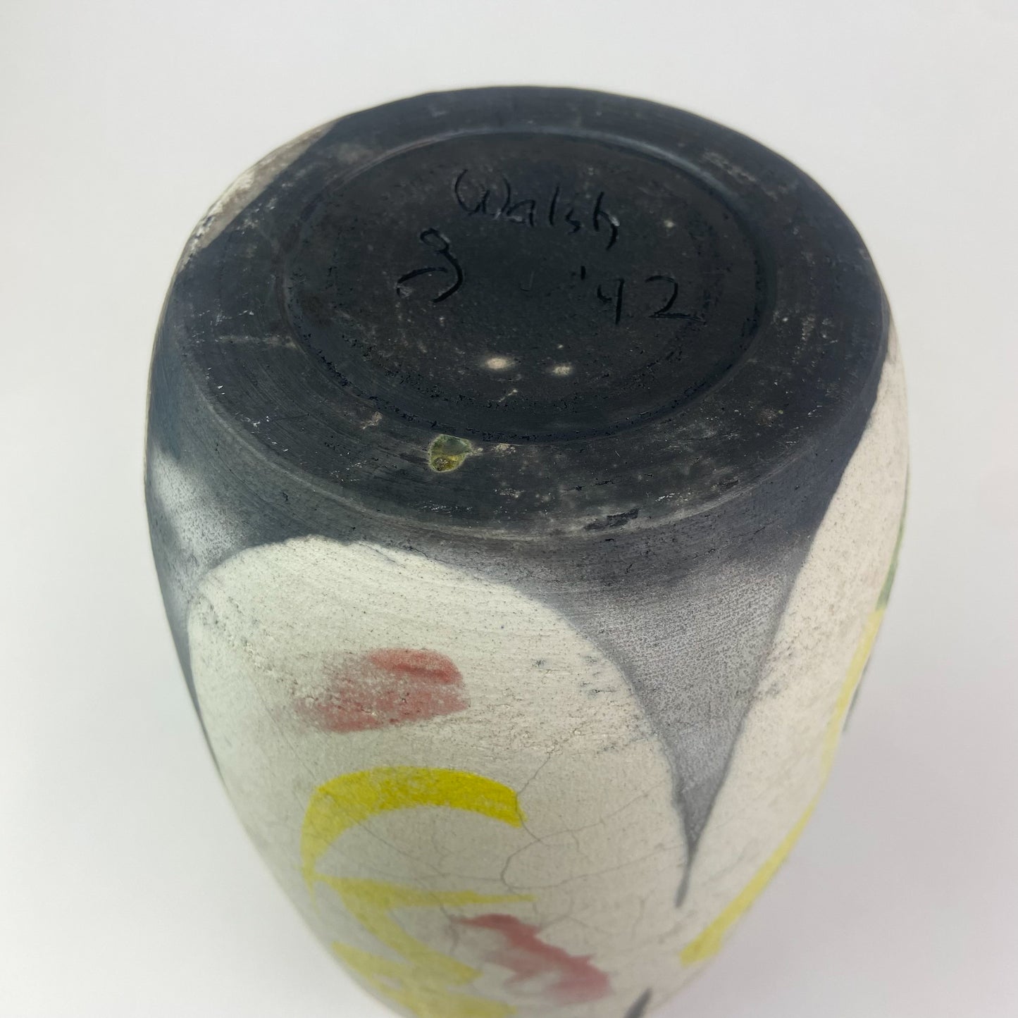 Raku Studio Art Pottery Vase #O945