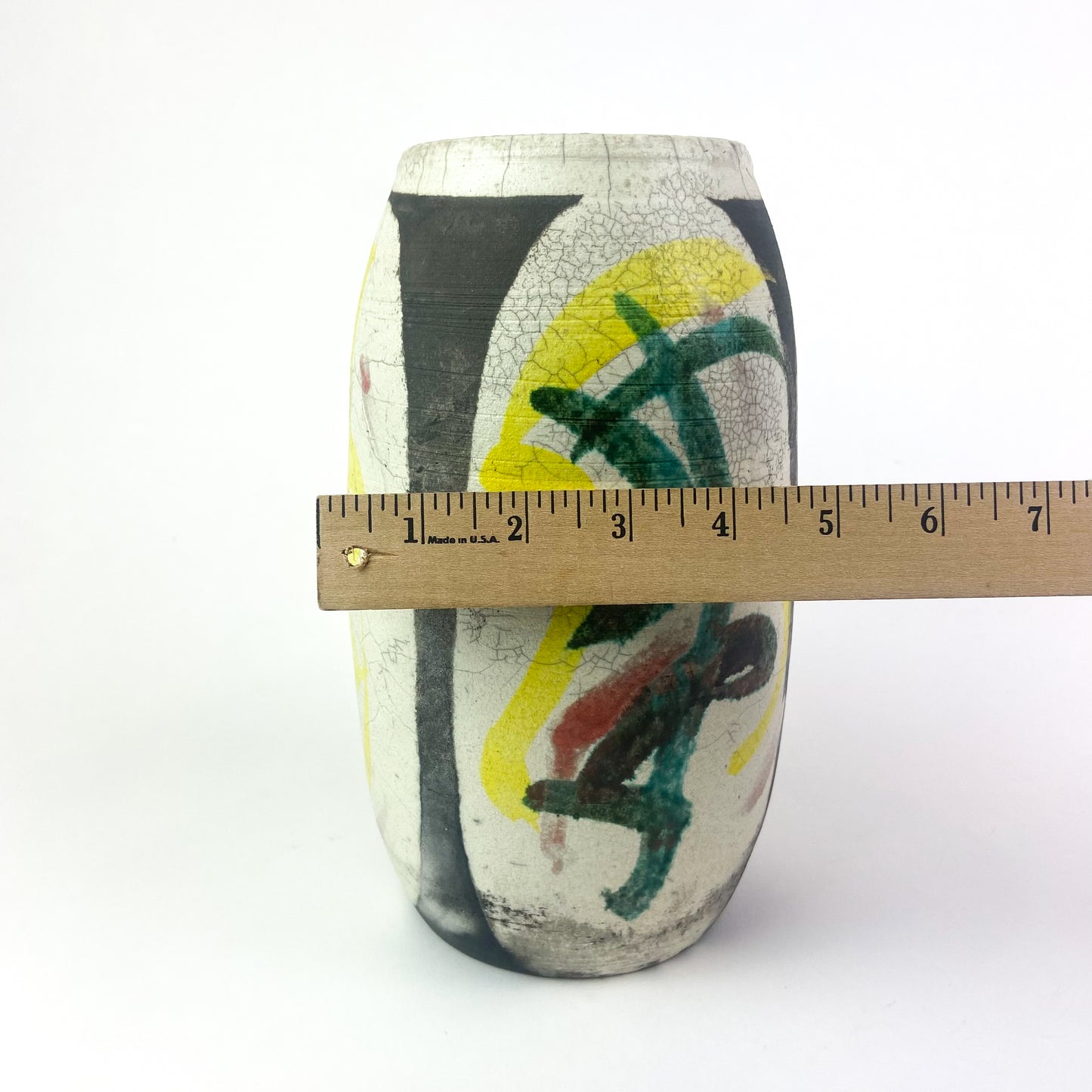 Raku Studio Art Pottery Vase #O945