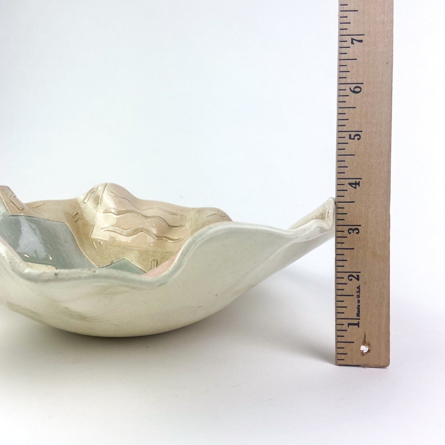 Post Modern Freeform Ceramic Slab Bowl #947