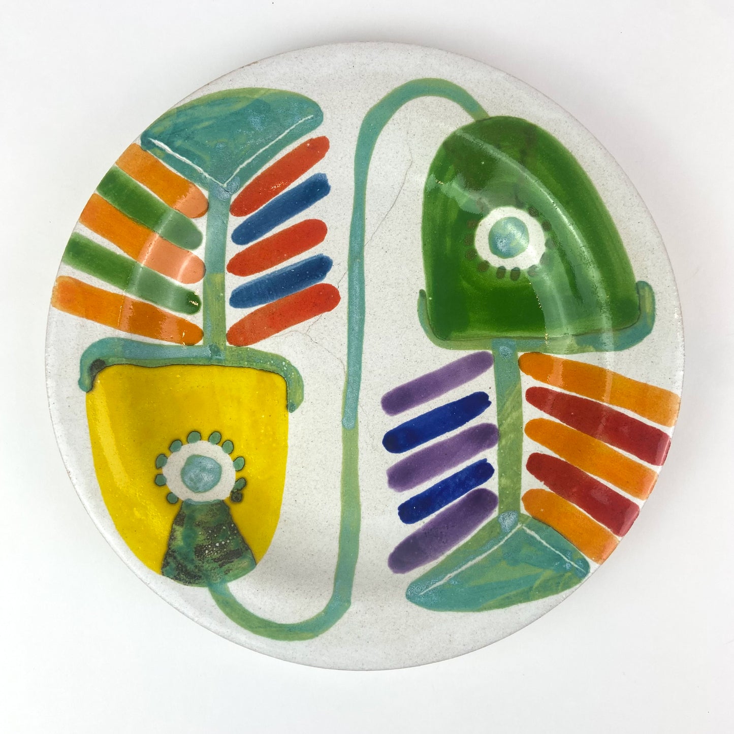 Italian Hand Painted Ceramic Plate #O948