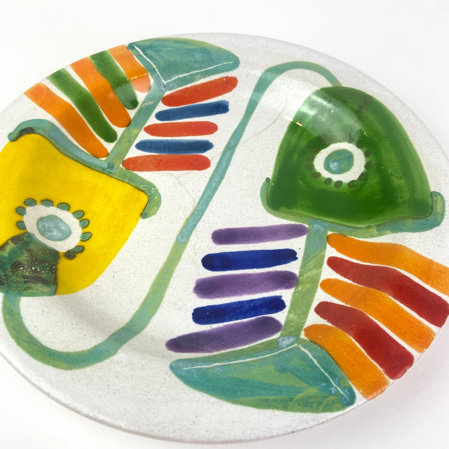 Italian Hand Painted Ceramic Plate #O948