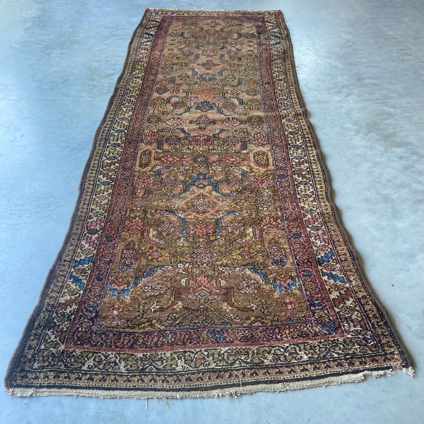 Antique Camel Hamadan Runner #R958 - 3'1" x 8'5"