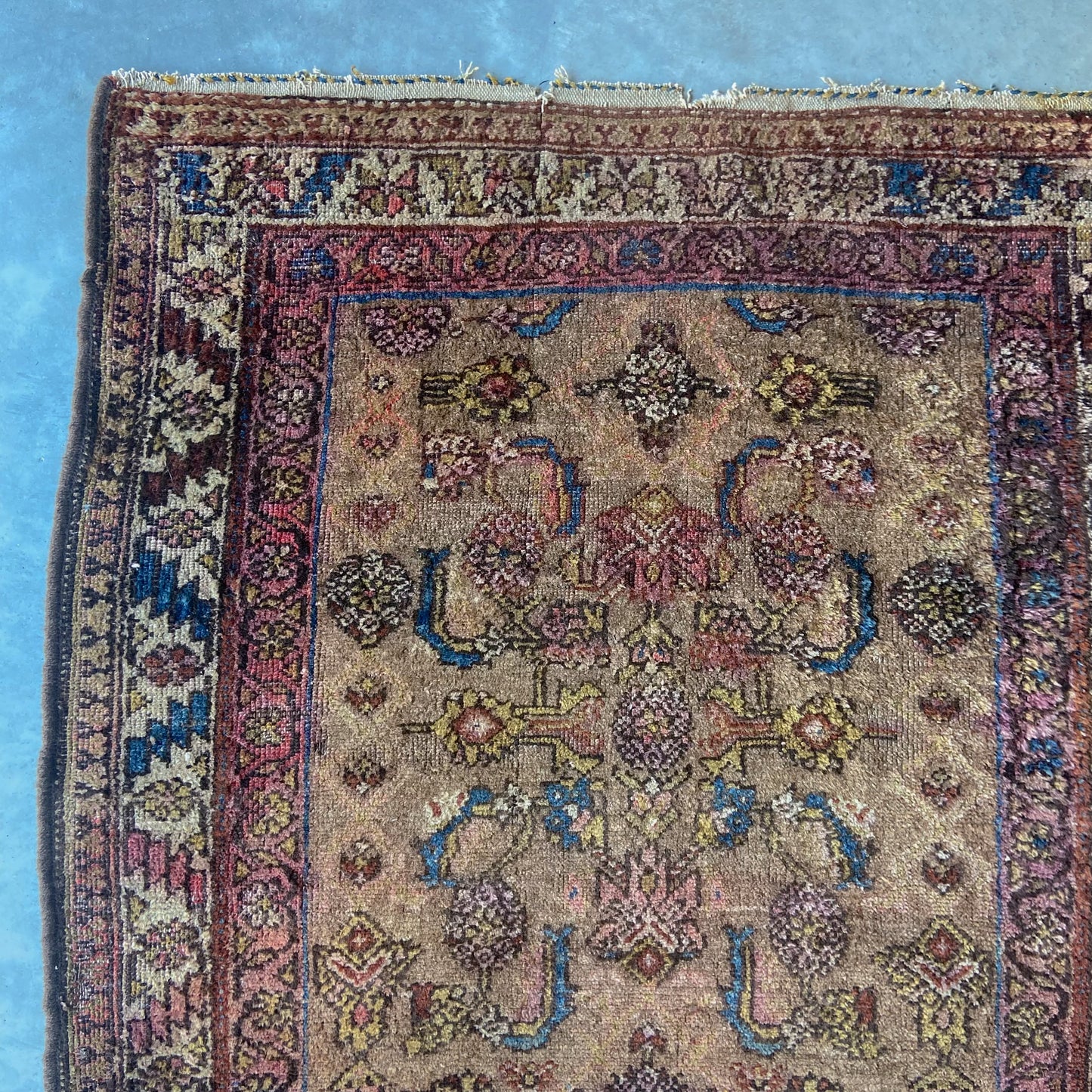 Antique Camel Hamadan Runner #R958 - 3'1" x 8'5"