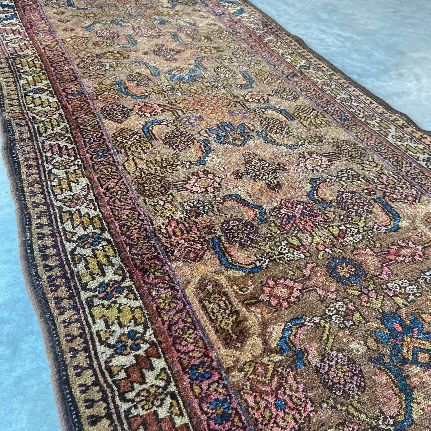 Antique Camel Hamadan Runner #R958 - 3'1" x 8'5"