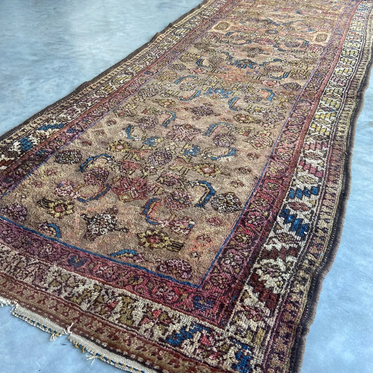 Antique Camel Hamadan Runner #R958 - 3'1" x 8'5"