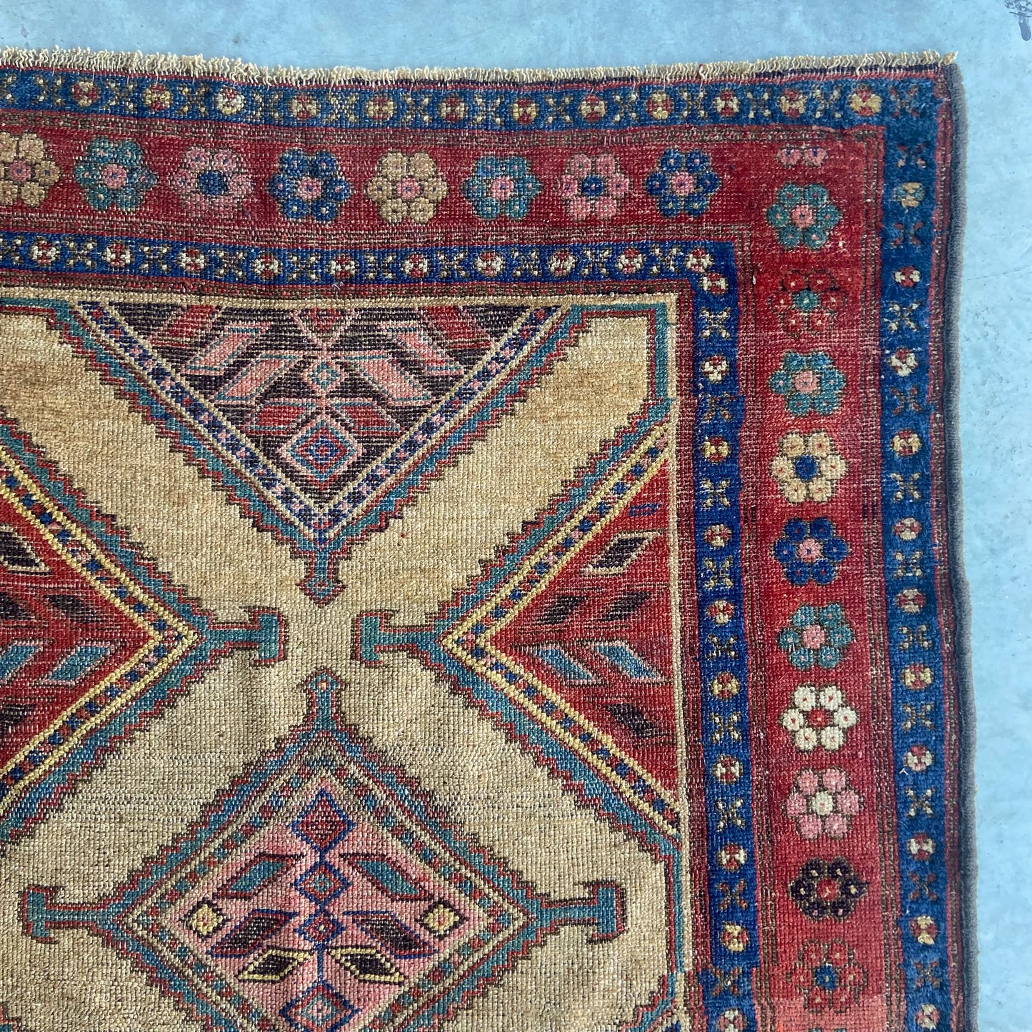 Antique Hamadan Accent Rug #R960 - 3'8" x 6'