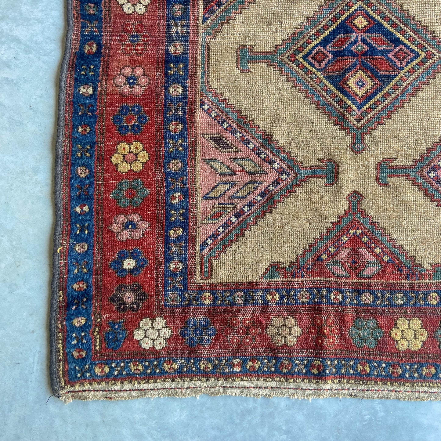 Antique Hamadan Accent Rug #R960 - 3'8" x 6'