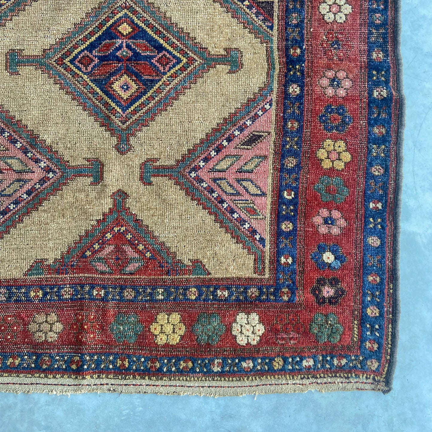 Antique Hamadan Accent Rug #R960 - 3'8" x 6'