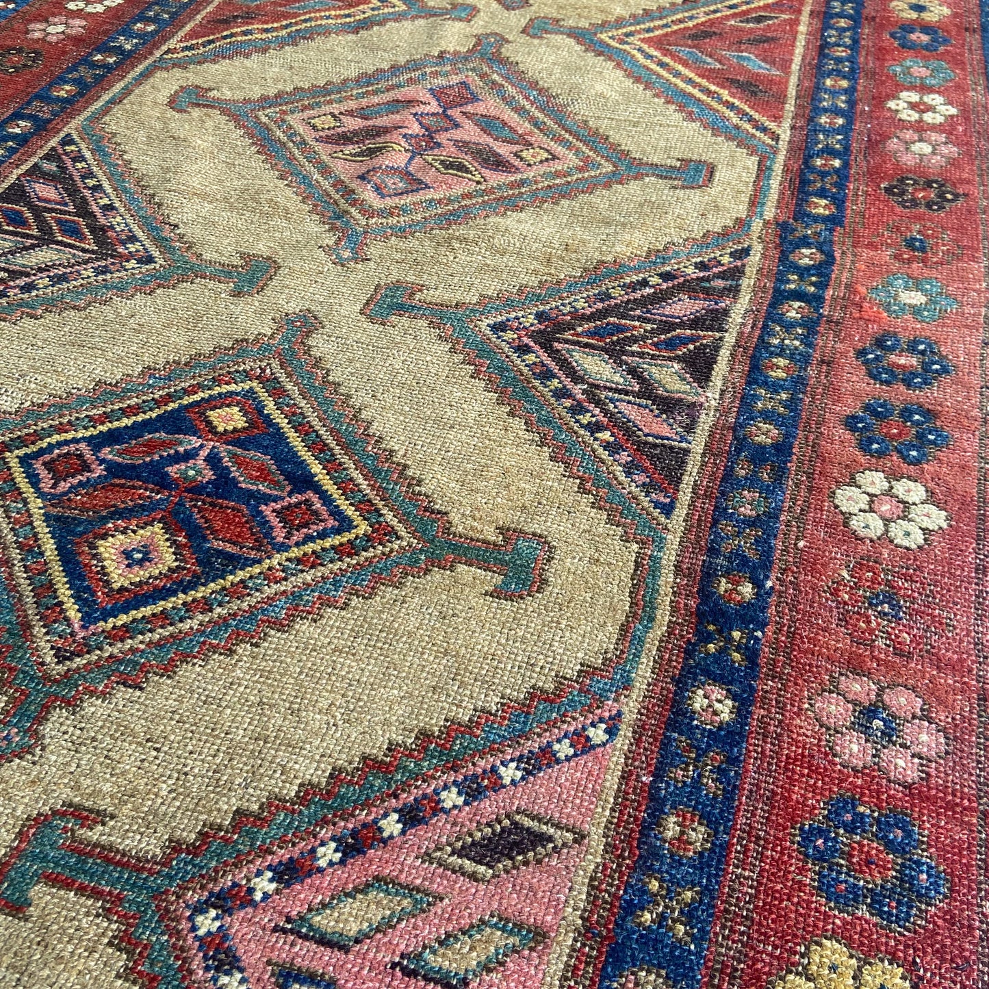 Antique Hamadan Accent Rug #R960 - 3'8" x 6'