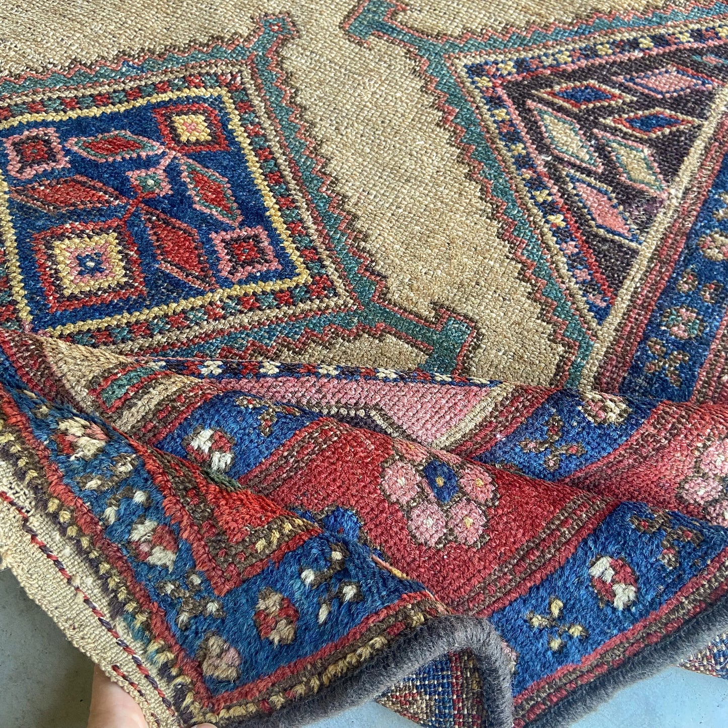 Antique Hamadan Accent Rug #R960 - 3'8" x 6'