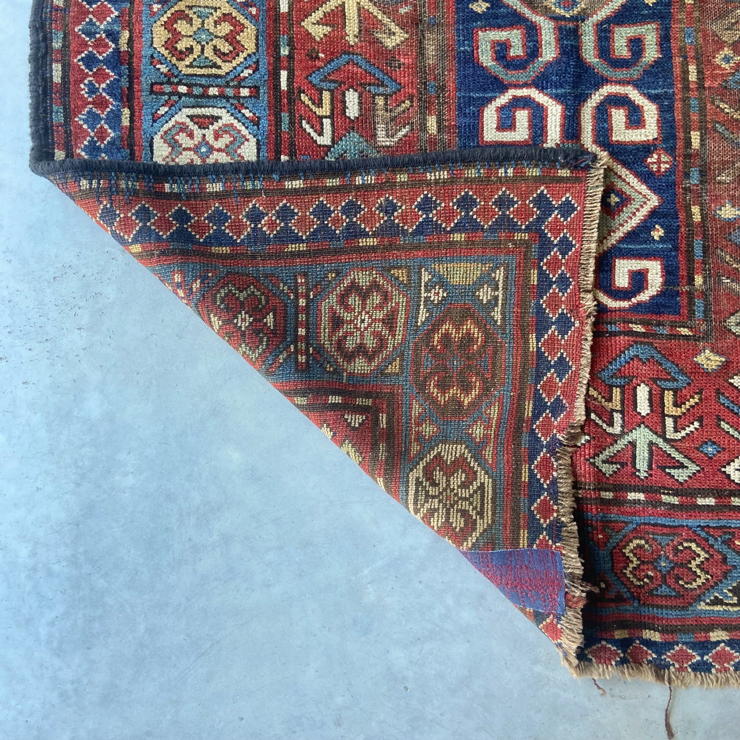 Antique Kazak Accent Rug #R962 - 4' x 6'6"