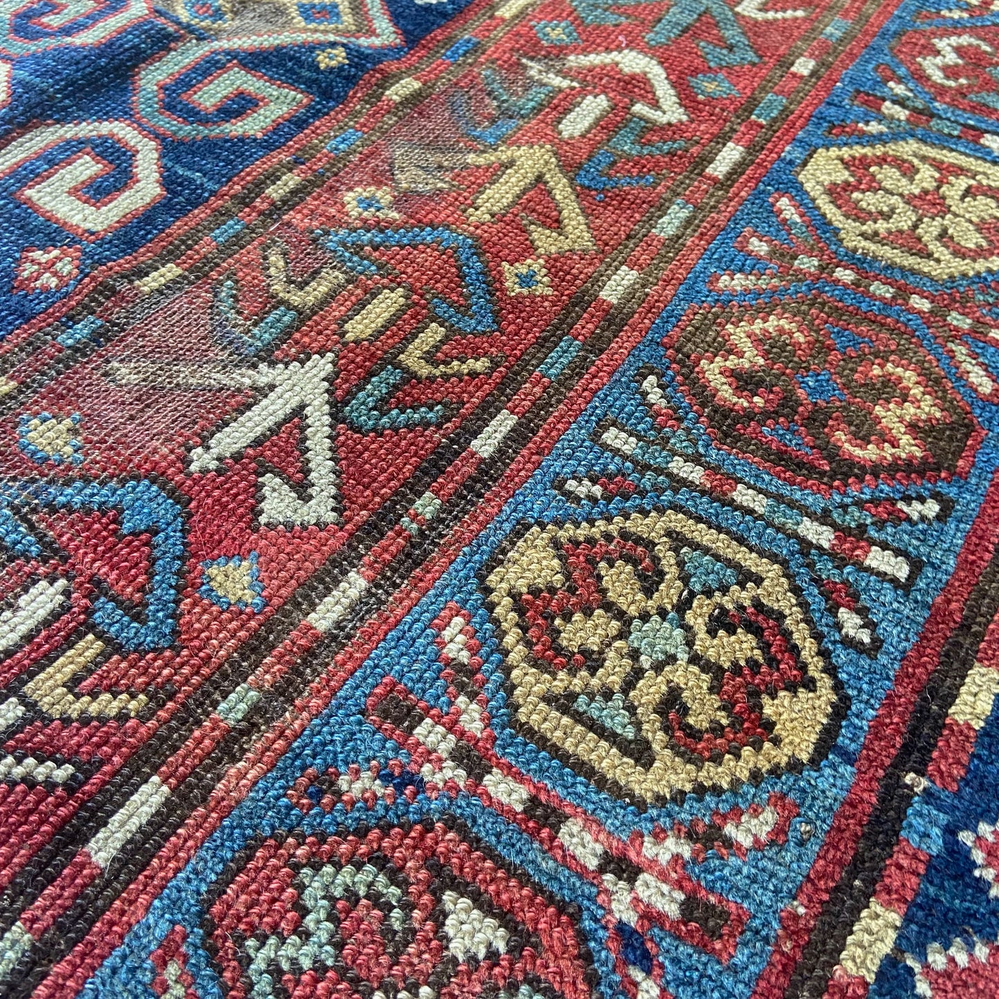 Antique Kazak Accent Rug #R962 - 4' x 6'6"