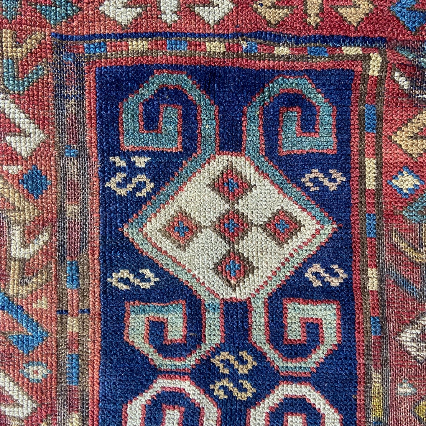 Antique Kazak Accent Rug #R962 - 4' x 6'6"