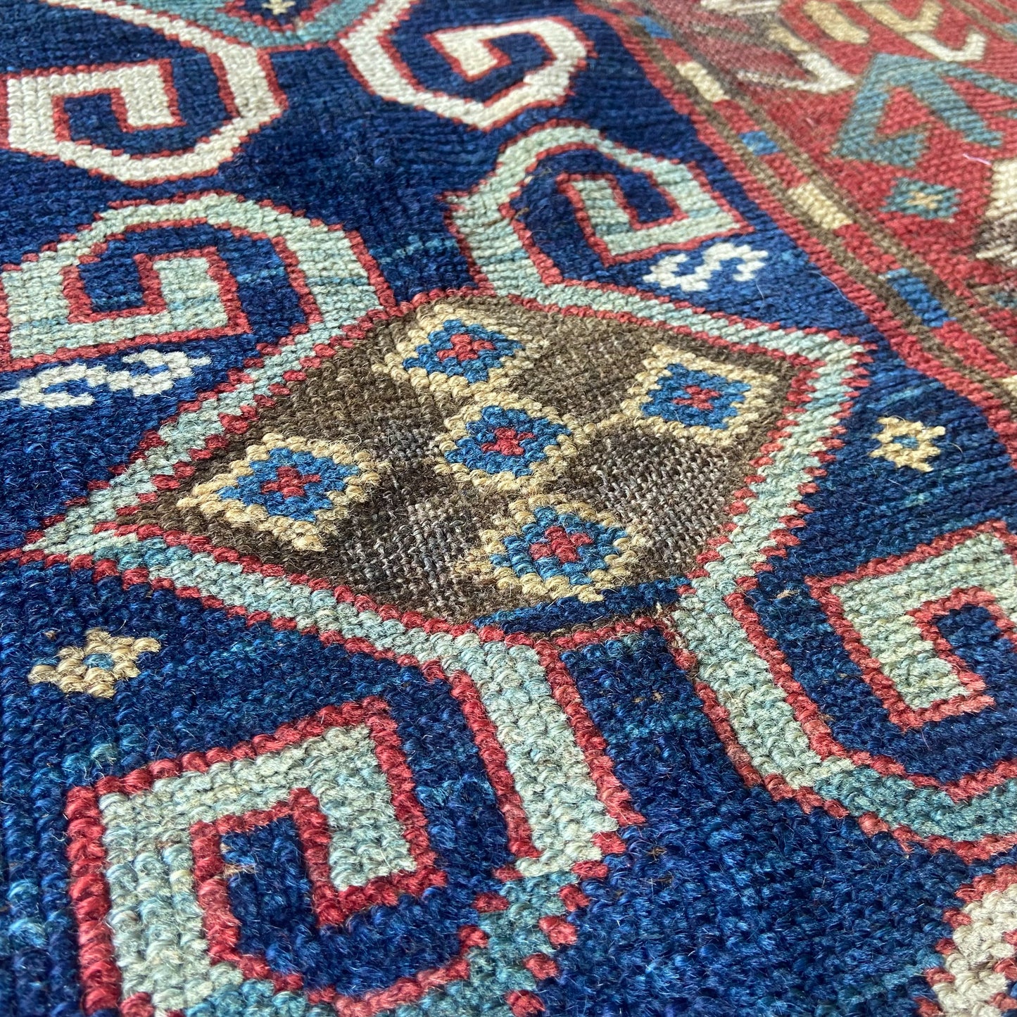 Antique Kazak Accent Rug #R962 - 4' x 6'6"