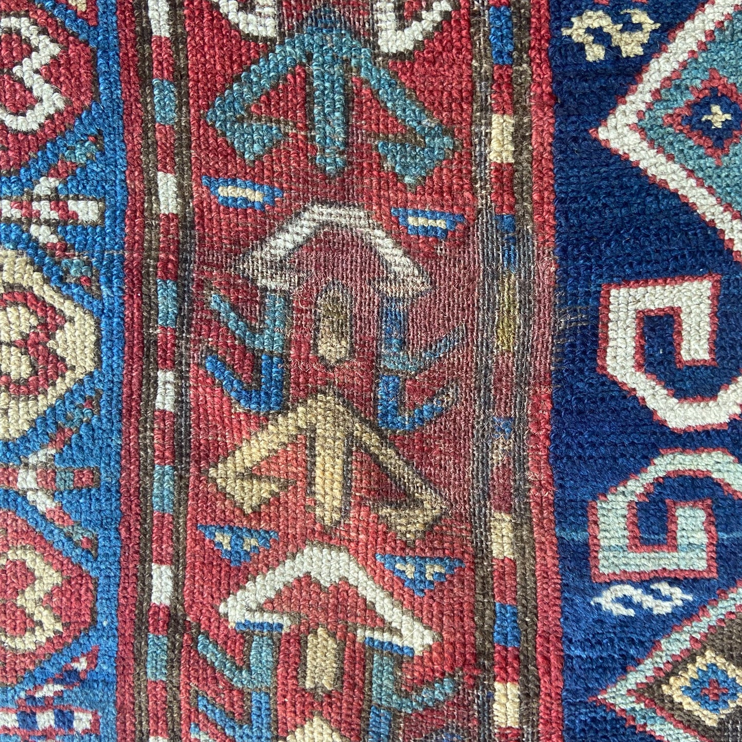 Antique Kazak Accent Rug #R962 - 4' x 6'6"