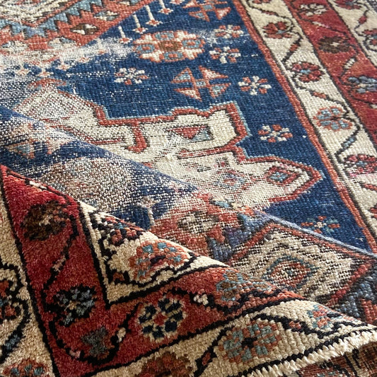 Antique Kazak Accent Rug #R971 - 3' x 4'4"