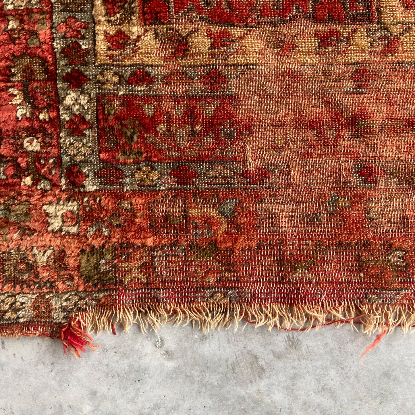 Antique Turkish Prayer Accent Rug #R1205 - 4'1" x 6'1"