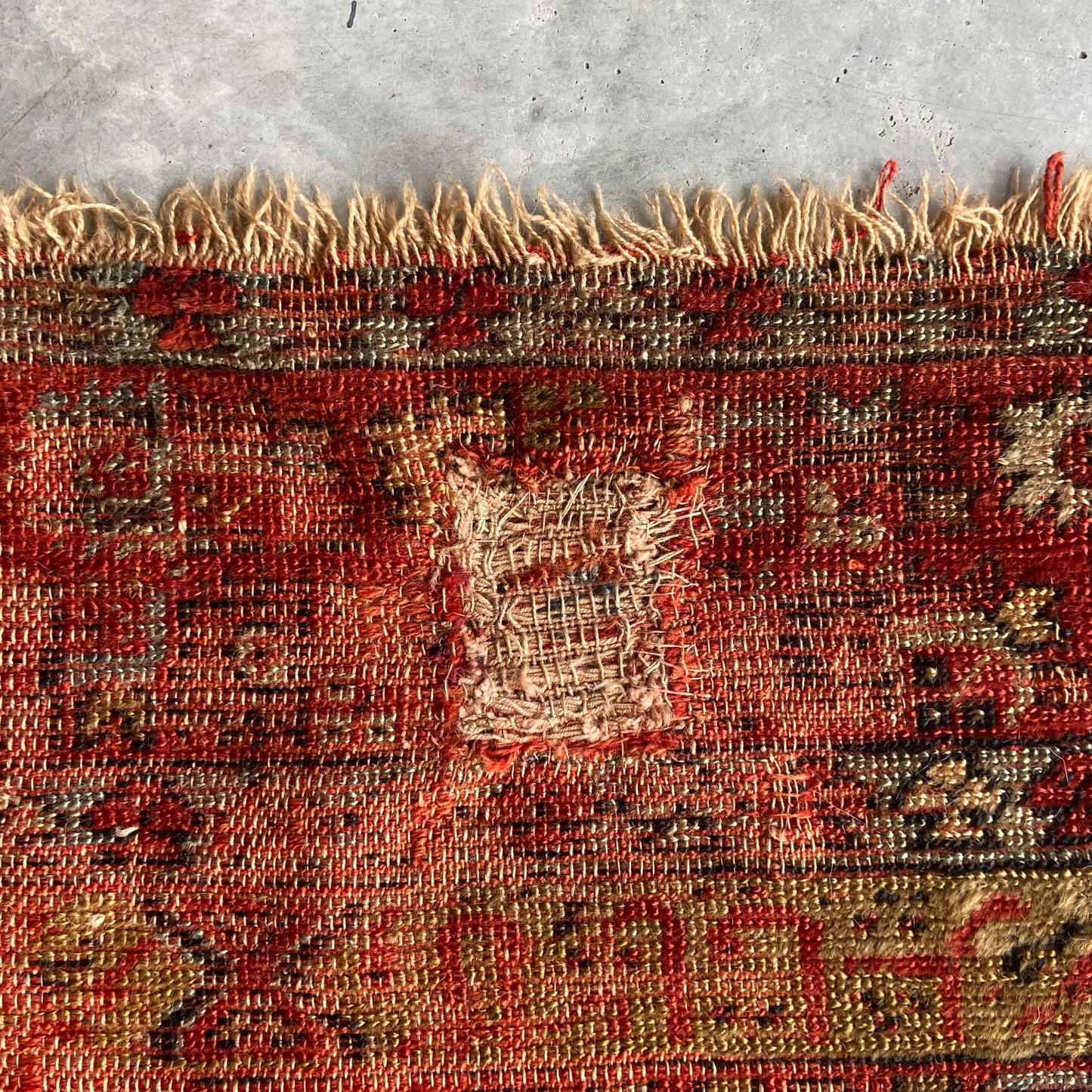 Antique Turkish Prayer Accent Rug #R1205 - 4'1" x 6'1"