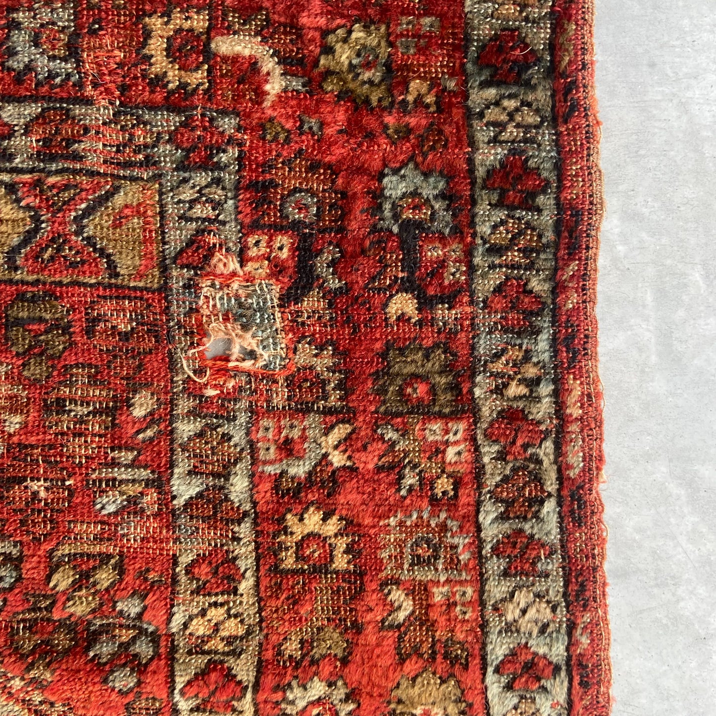 Antique Turkish Prayer Accent Rug #R1205 - 4'1" x 6'1"