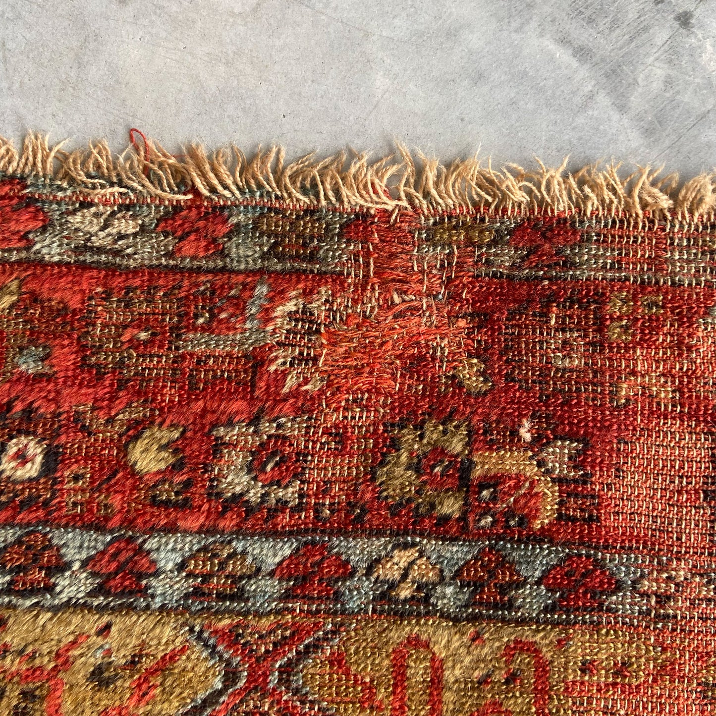 Antique Turkish Prayer Accent Rug #R1205 - 4'1" x 6'1"