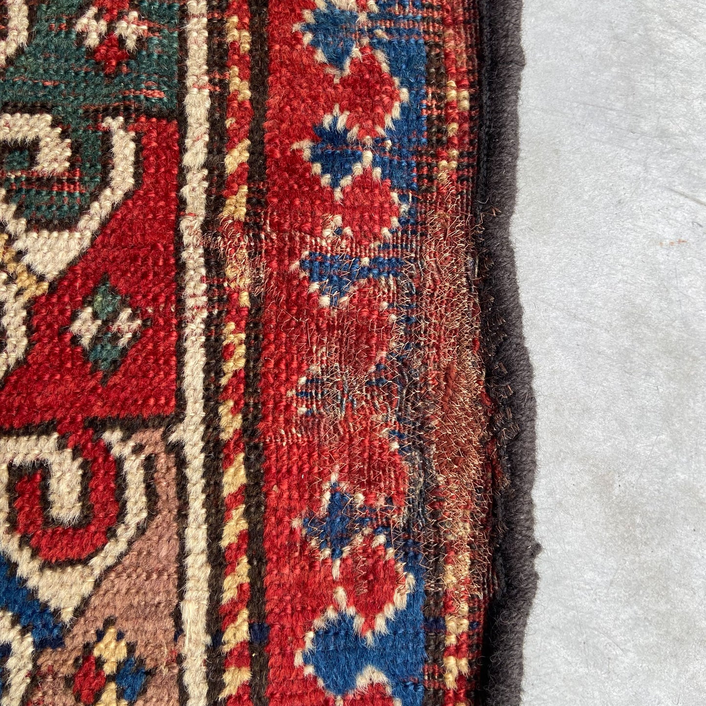 Antique Kazak Gallery Rug #R1266 - 3'7" x 9'5"