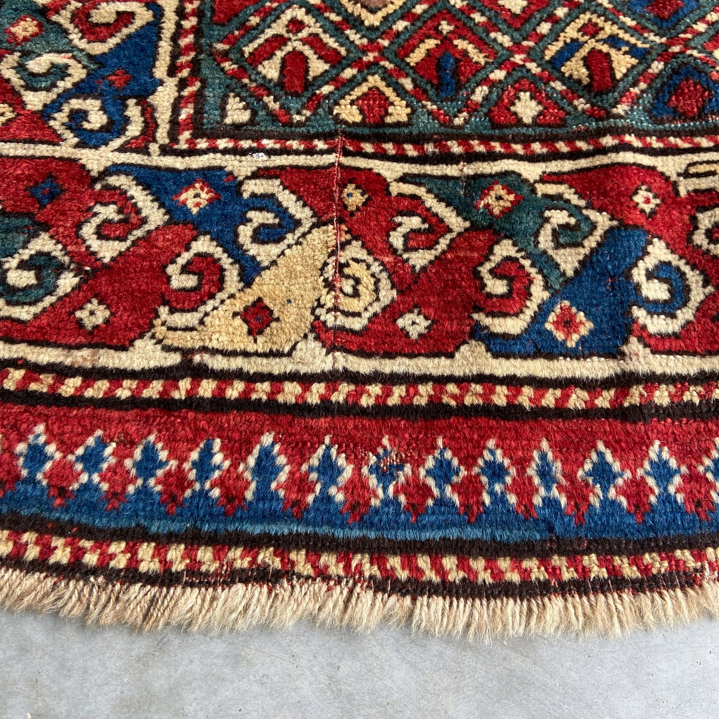 Antique Kazak Gallery Rug #R1266 - 3'7" x 9'5"
