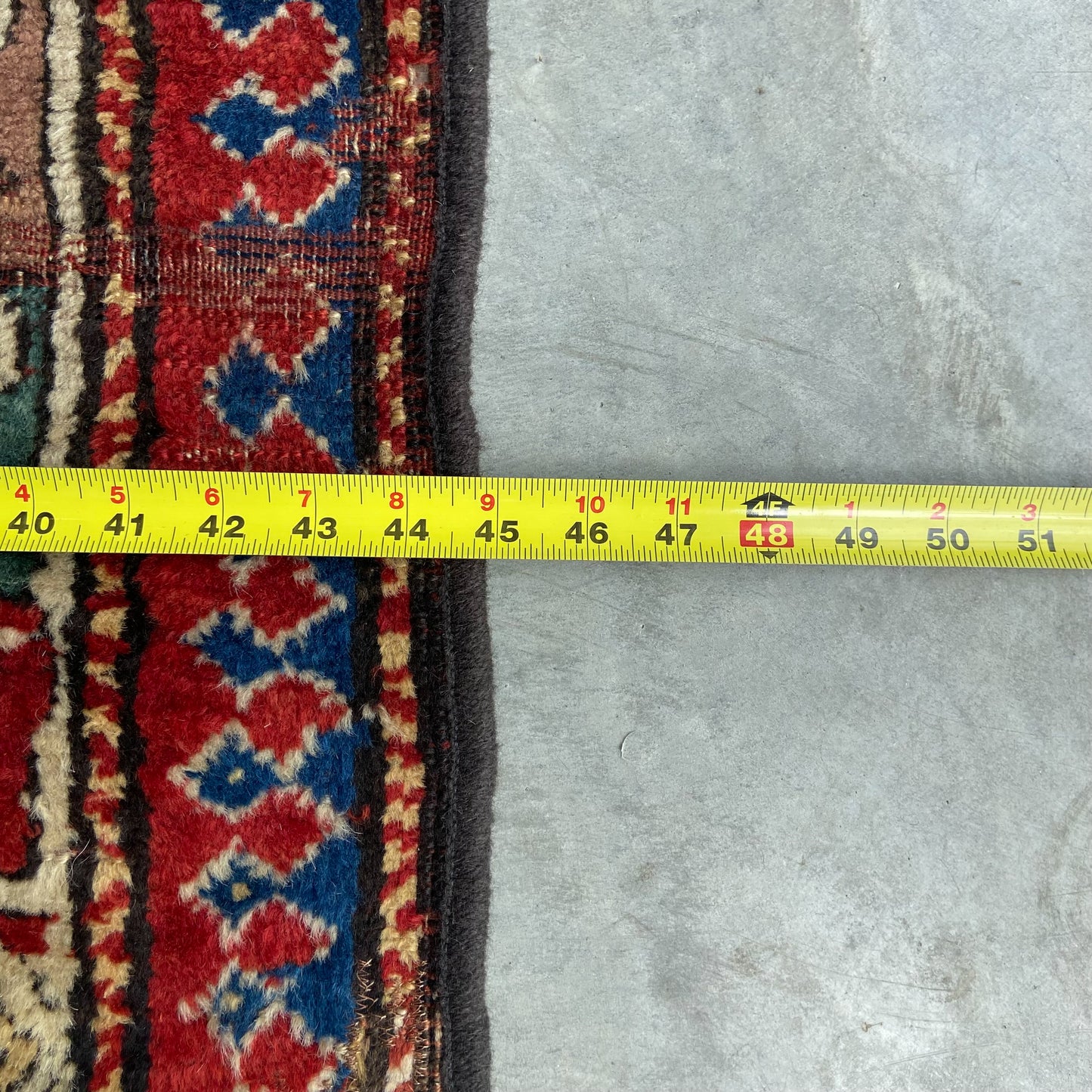 Antique Kazak Gallery Rug #R1266 - 3'7" x 9'5"