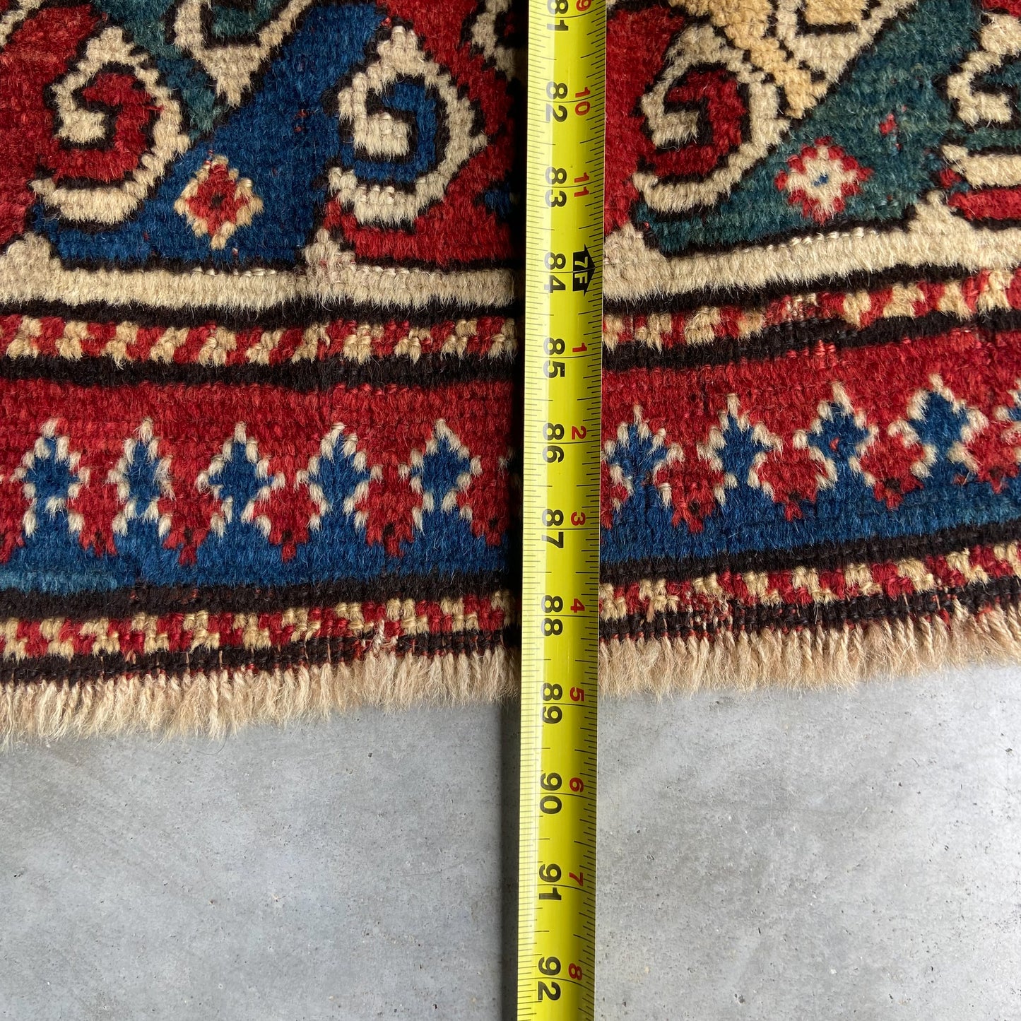 Antique Kazak Gallery Rug #R1266 - 3'7" x 9'5"