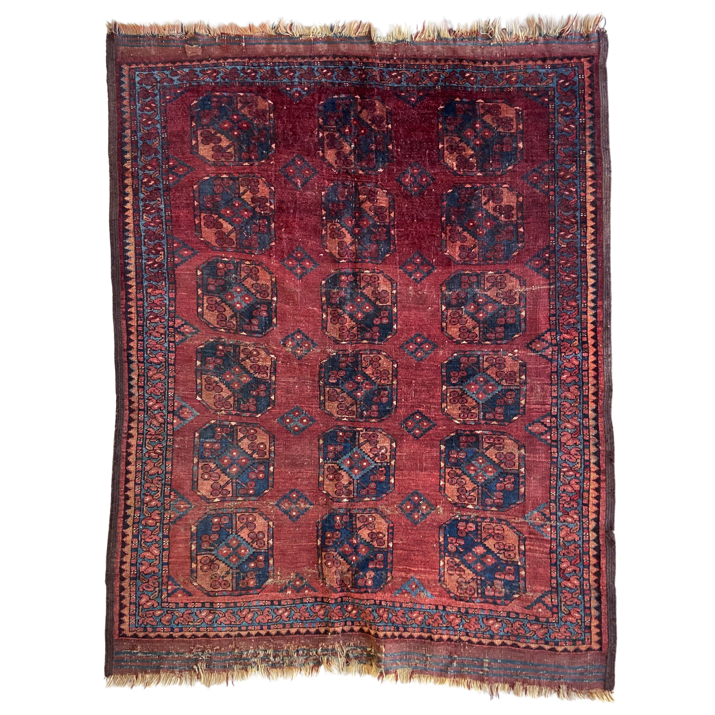 Antique Ersari Accent Rug #R1147 - 3'11" x 5'4"