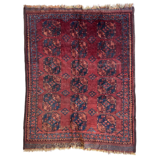 Antique Ersari Accent Rug #R1147 - 3'11" x 5'4"