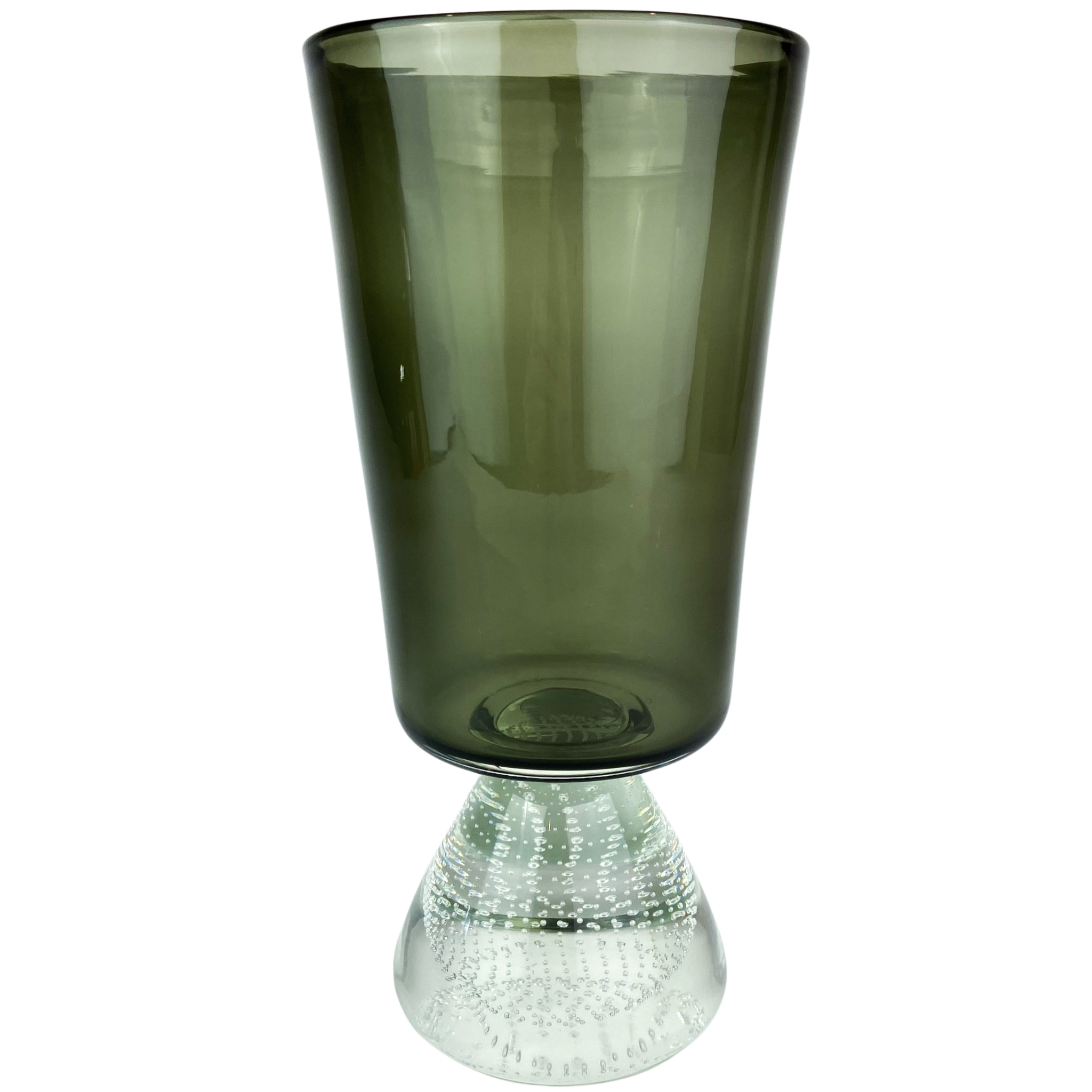 Large Carl Erickson Smoke Glass Vase #O701 – Chamonix House