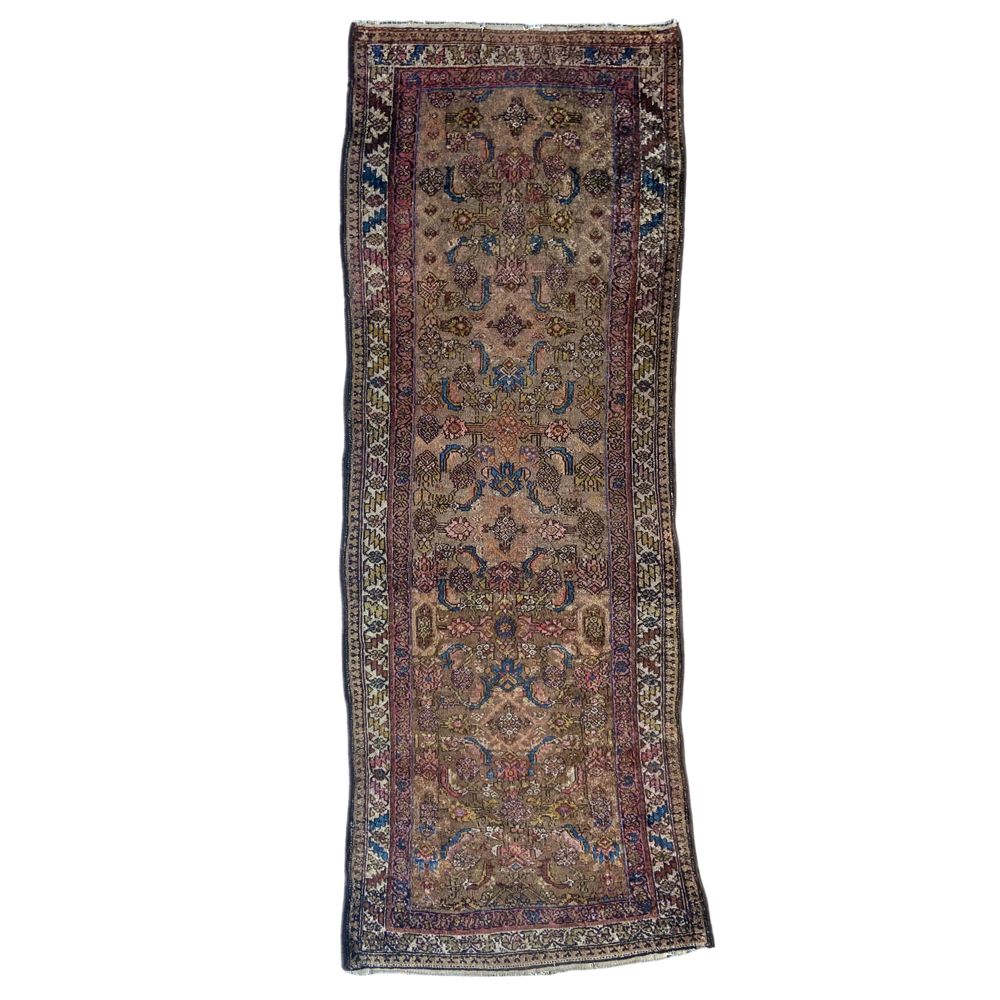 Antique Camel Hamadan Runner #R958 - 3'1" x 8'5"