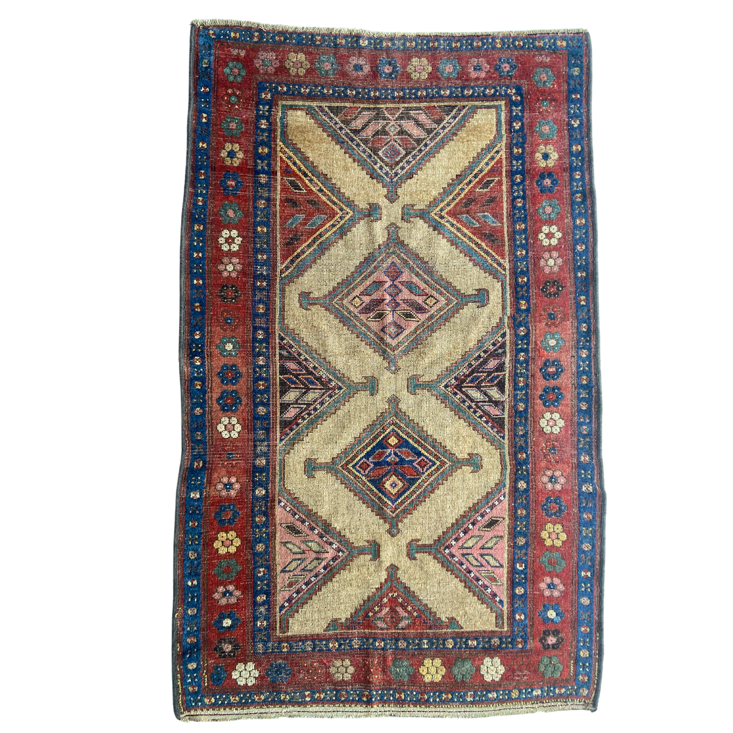 Antique Hamadan Accent Rug #R960 - 3'8" x 6'