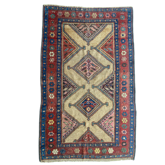 Antique Hamadan Accent Rug #R960 - 3'8" x 6'