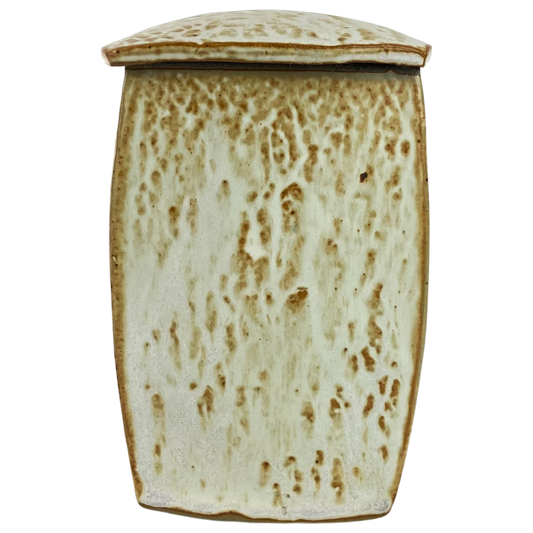 Cream Studio Art Pottery Lidded Jar #O1136