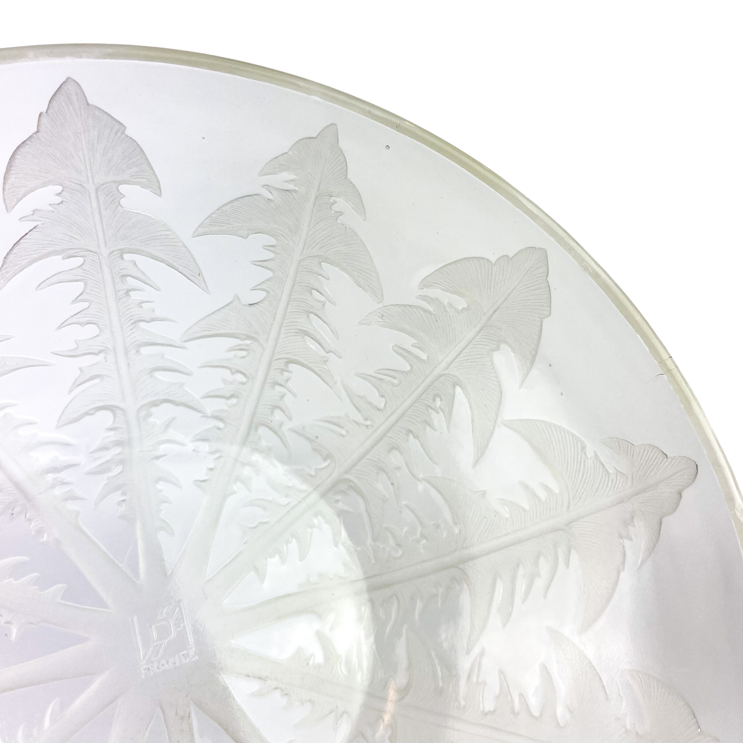 Early René Lalique Pissenlit Frosted Glass Bowl #O1131