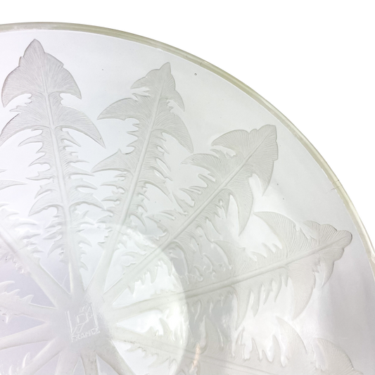 Early René Lalique Pissenlit Frosted Glass Bowl #O1131