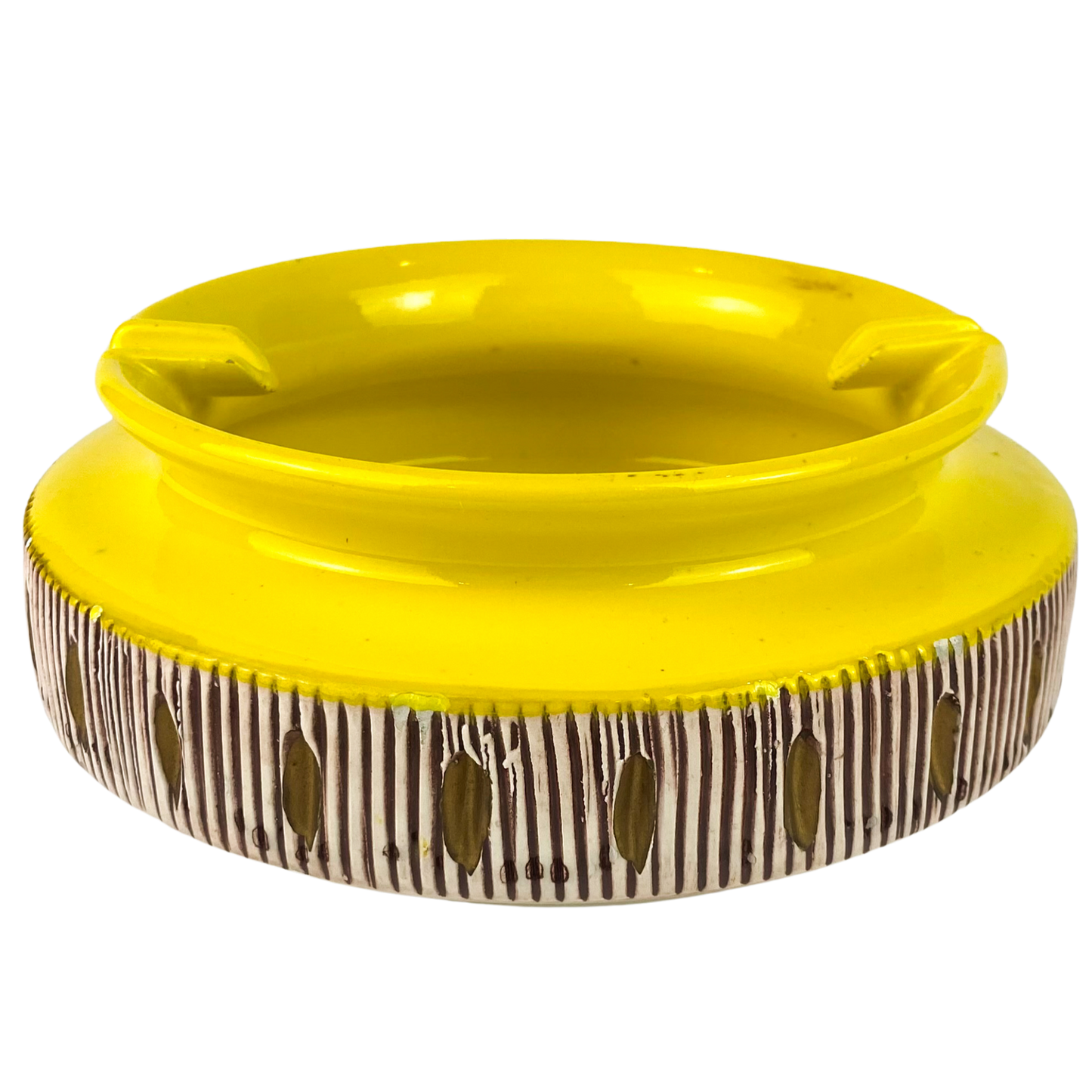 Bitossi Italian Yellow Ceramic Catchall/Ashtray #O1162