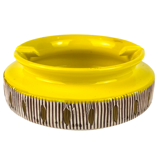 Bitossi Italian Yellow Ceramic Catchall/Ashtray #O1162