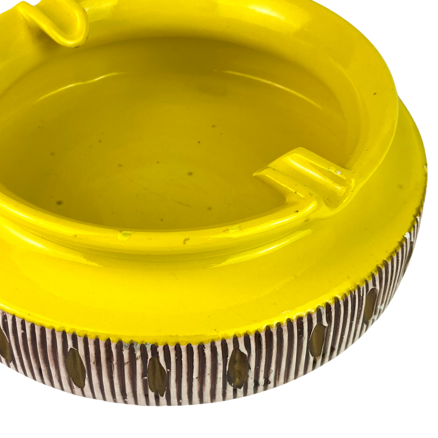 Bitossi Italian Yellow Ceramic Catchall/Ashtray #O1162