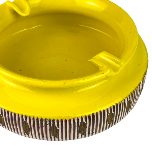 Bitossi Italian Yellow Ceramic Catchall/Ashtray #O1162