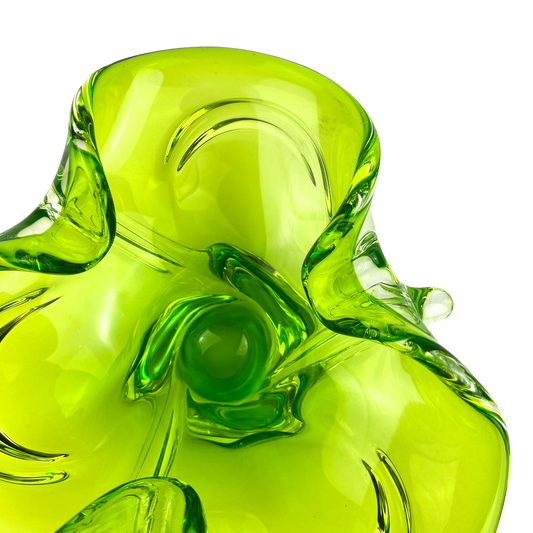 Murano Lime Clover Glass Catchall/Ashtray #O1152