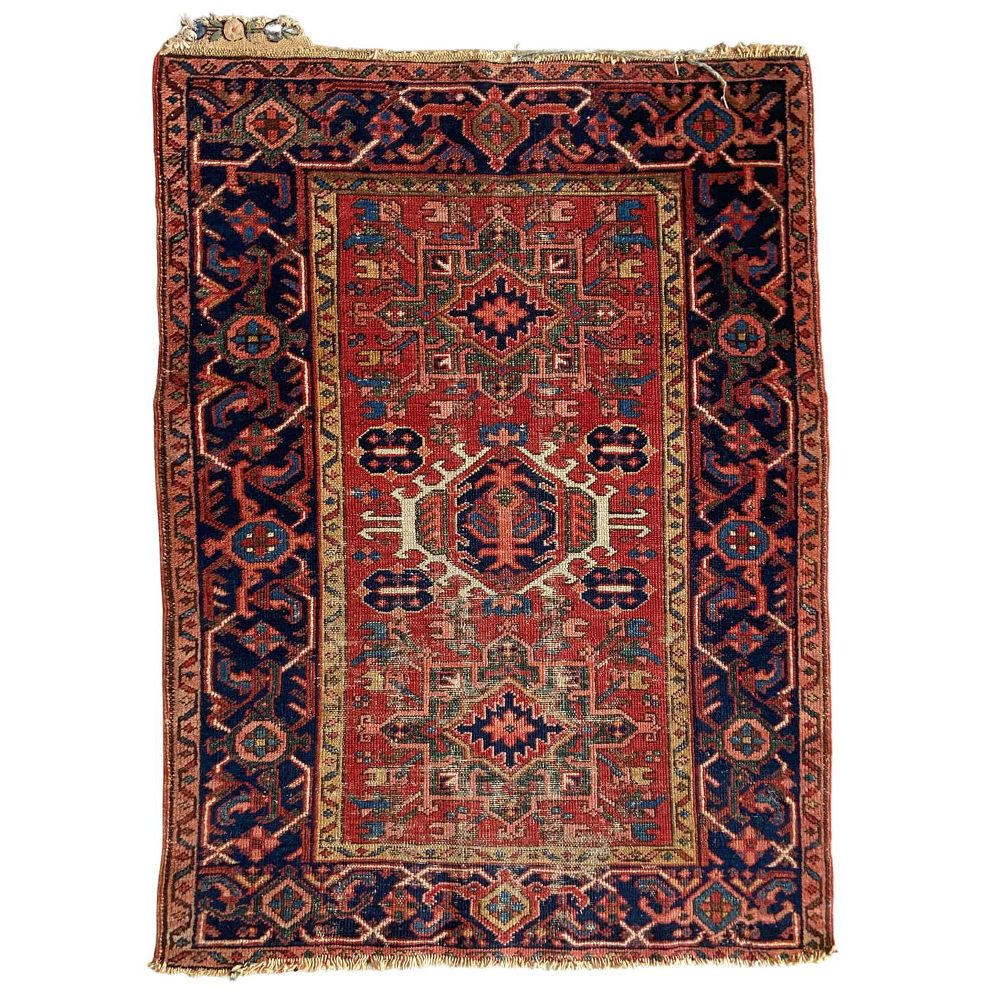 Antique Karaja Accent Rug #R1107 - 3'4" x 4'6"