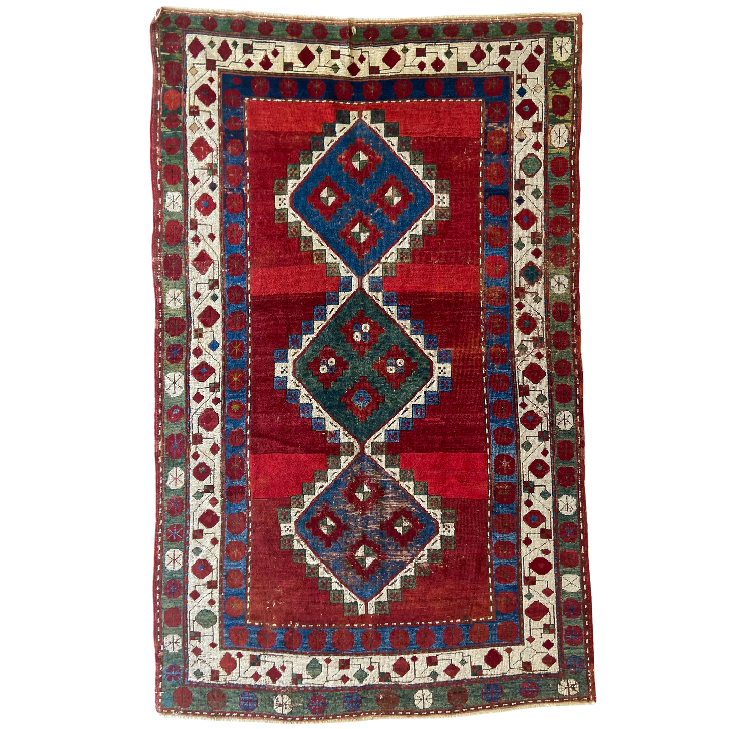 Antique Kazak Room-Sized Rug #R1143 4'8" x 7'6"