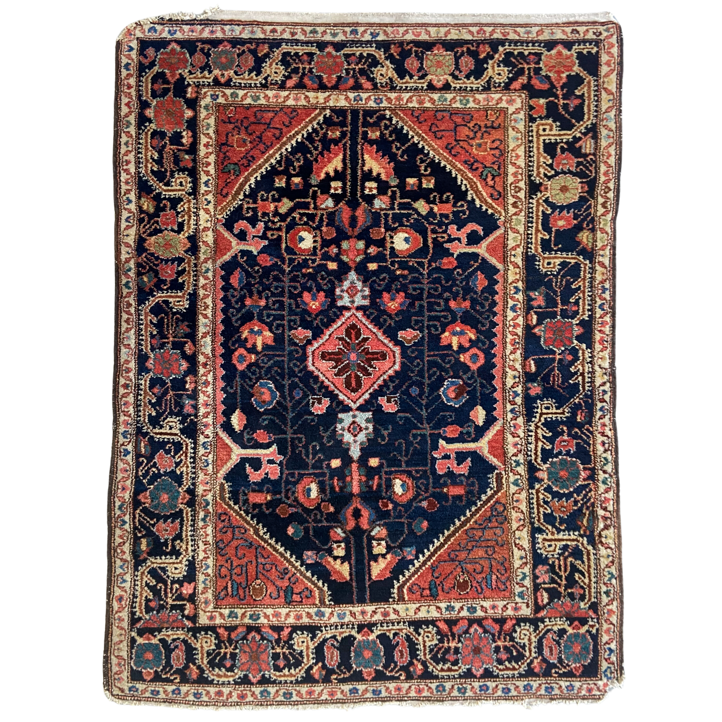 Antique Northwest Persian Accent Rug #R1145 - 3'7" x 4'11"