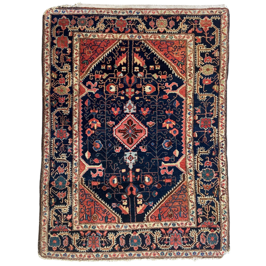 Antique Northwest Persian Accent Rug #R1145 - 3'7" x 4'11"