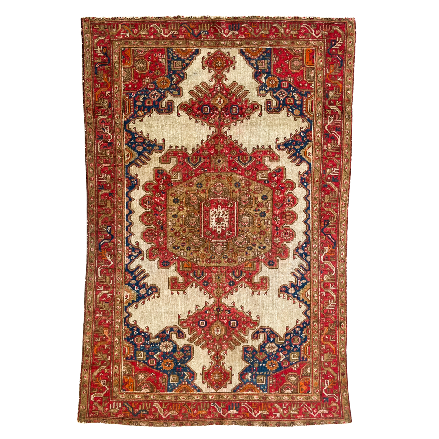 Antique Mishan Malayer Accent Rug #R1153 - 4'3" x 6'6"