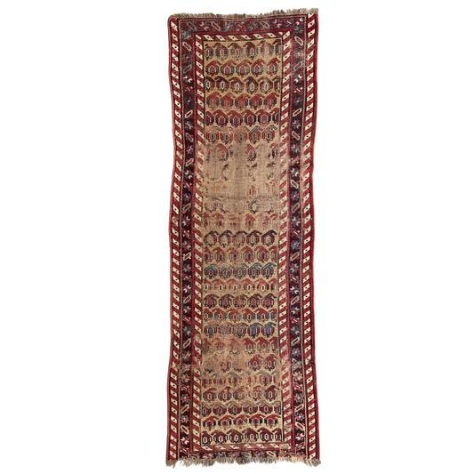 Antique Caucasian Runner #R1135 - 3' x 8'11"